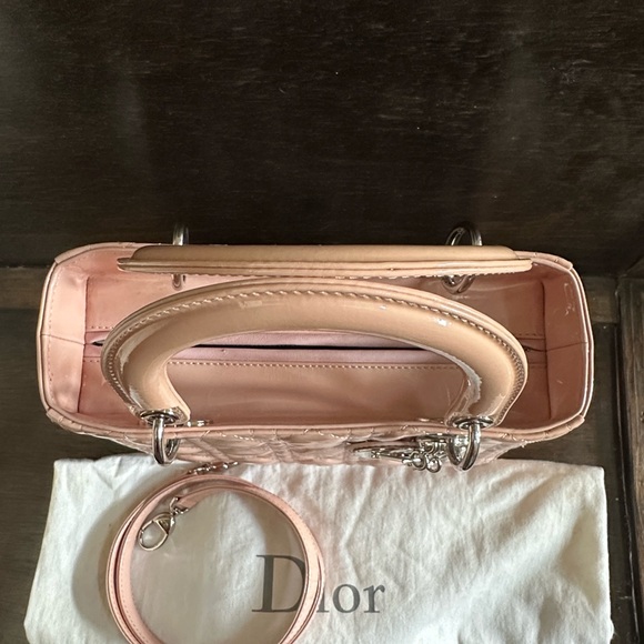 Dior Patent Cannage Medium Lady Dior Pink-COA included - Picture 13 of 16
